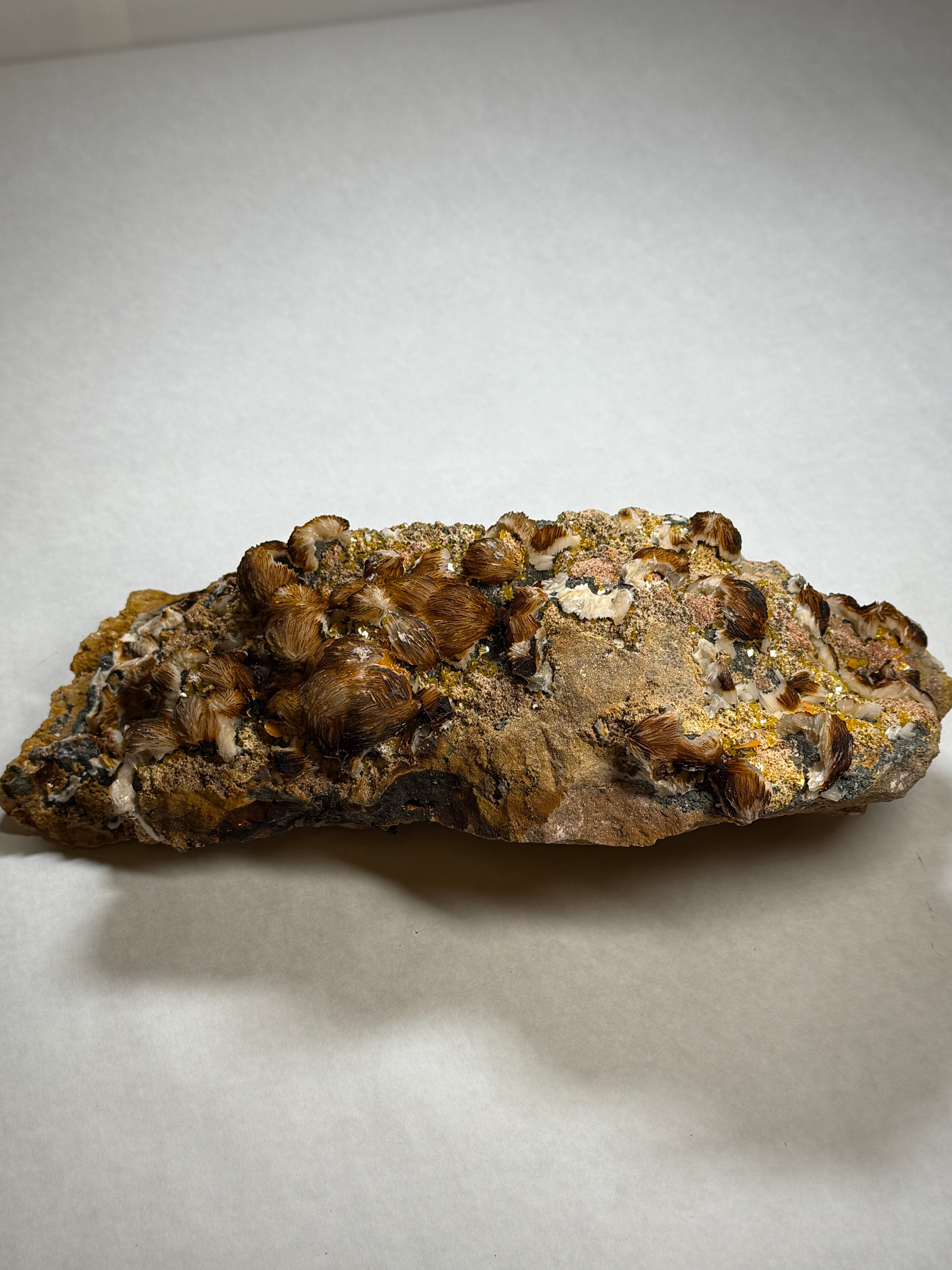 Barite on Limonite
