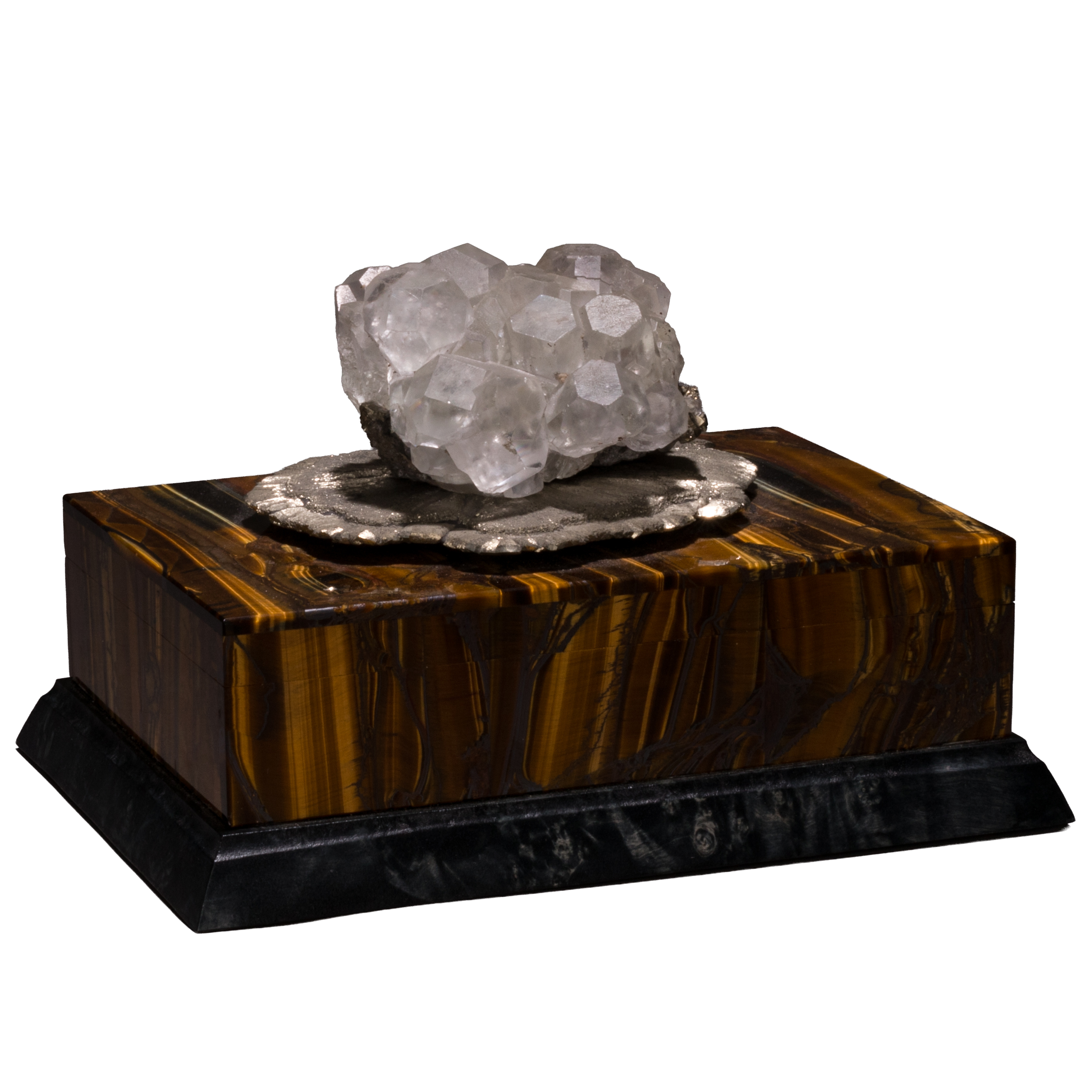 Bling Box 6: Pyrite on Tiger Eye
