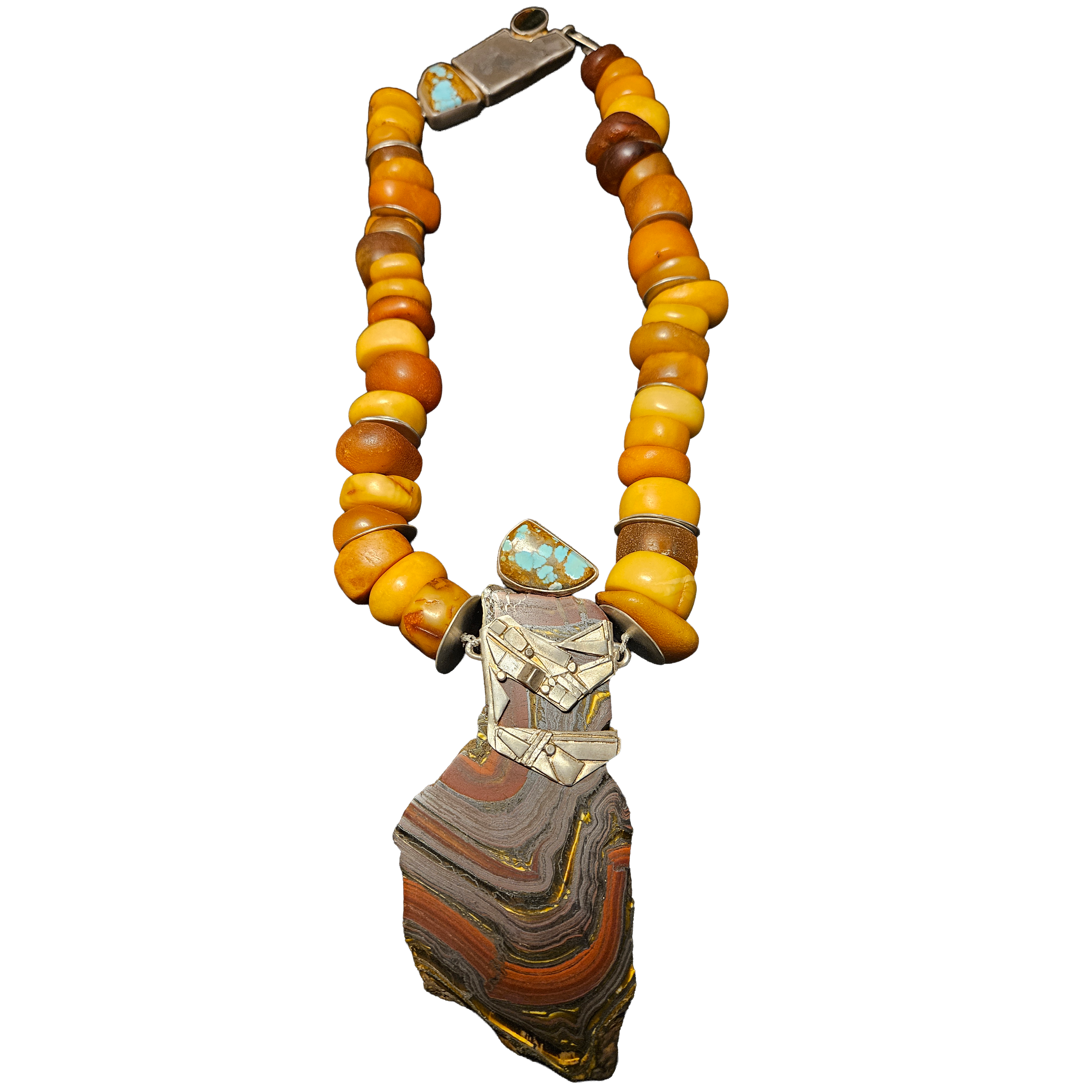 Collier d'ambre de l'époque romaine