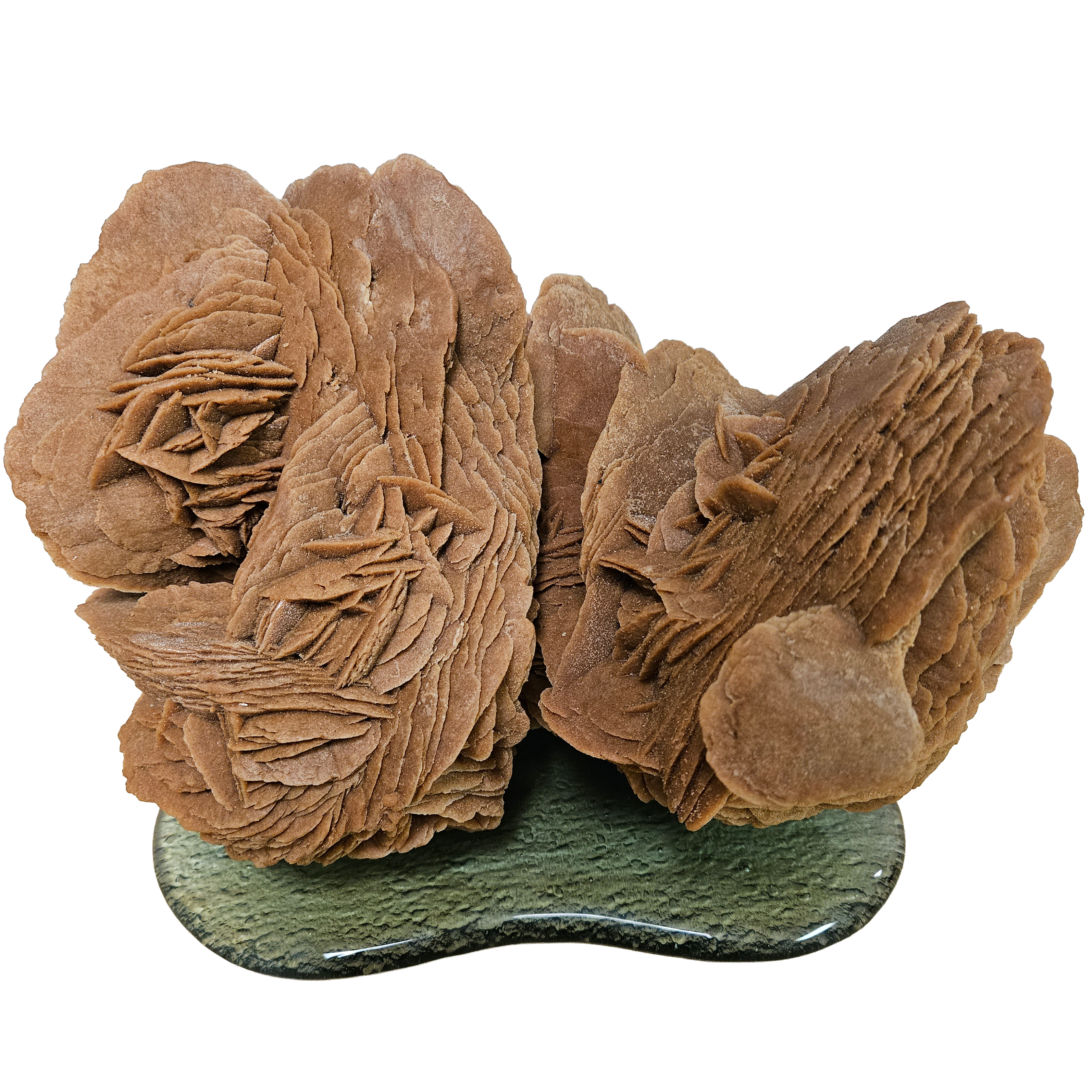 Gypse rose sur verre coulé