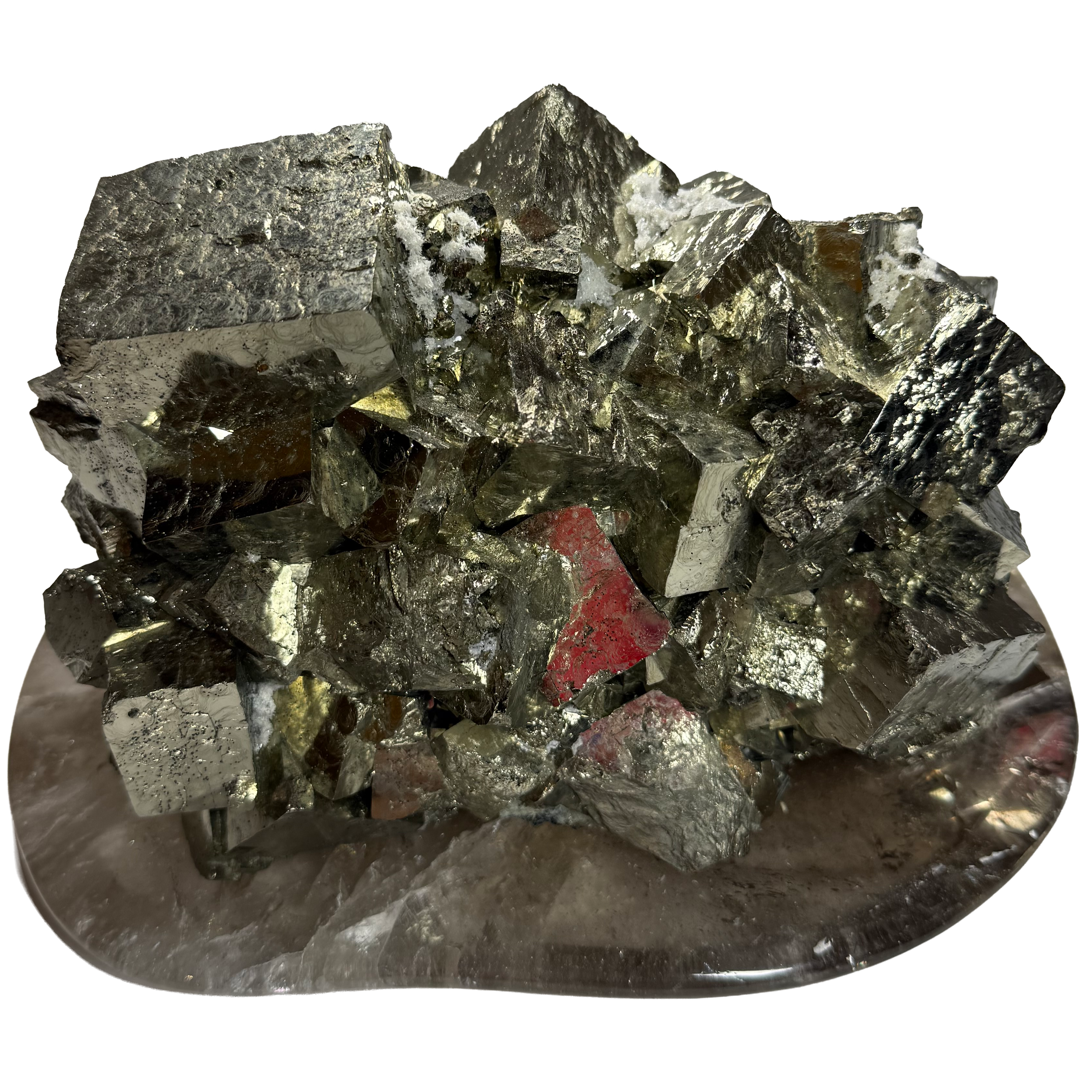 Pyrite sur base cristalline