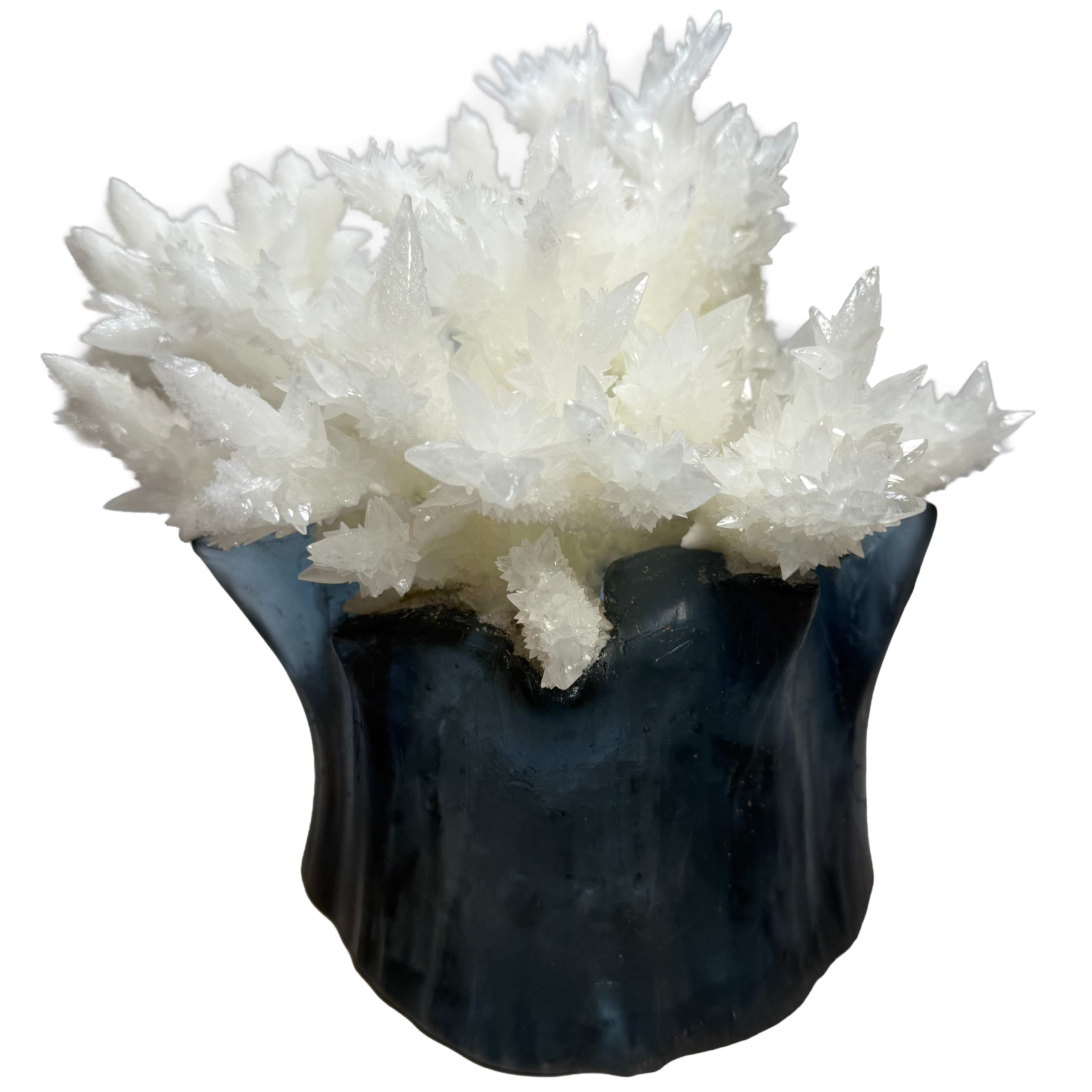 Snowflake on Indigo Glass Tower