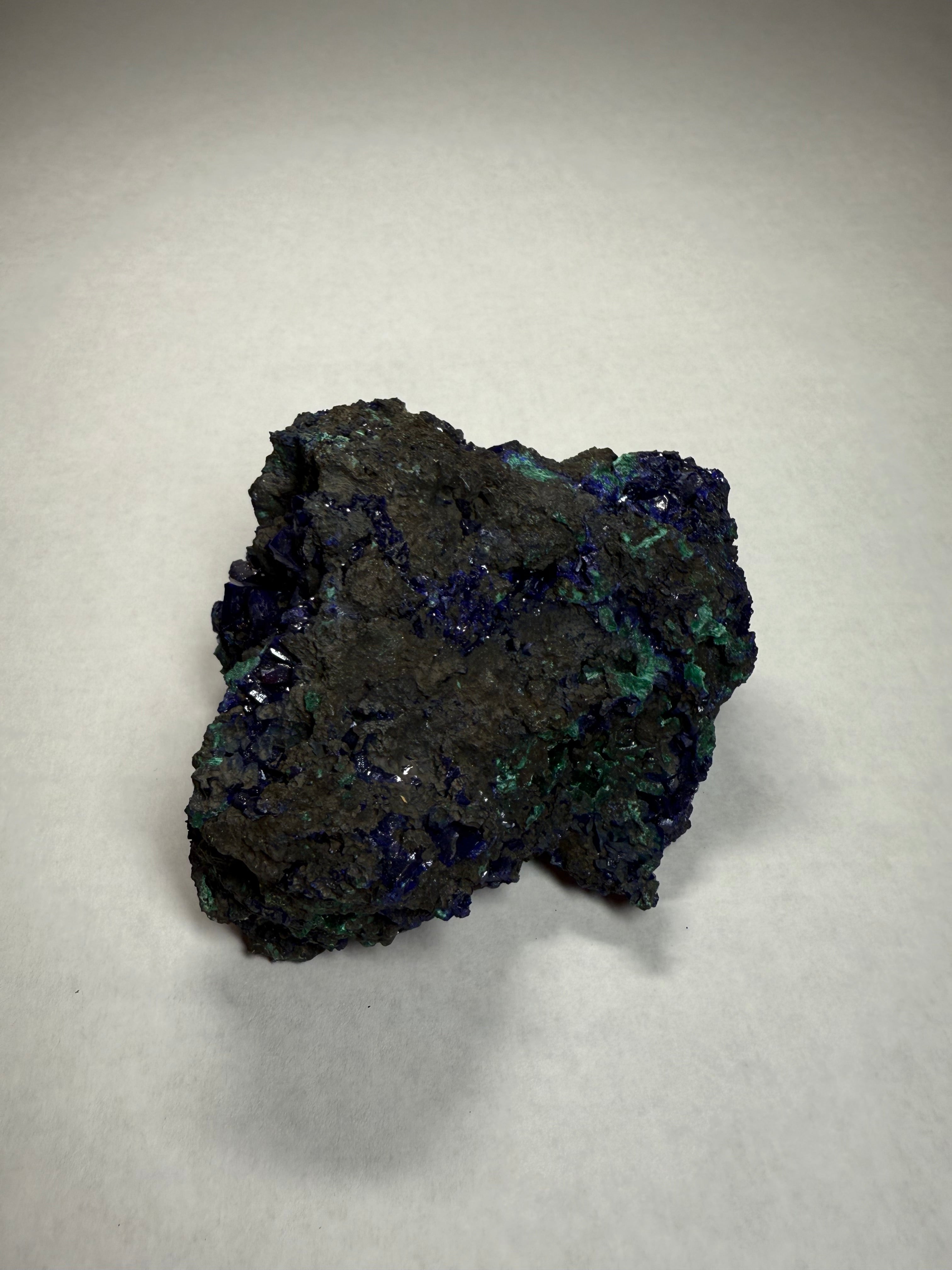Azurite w/Malachite