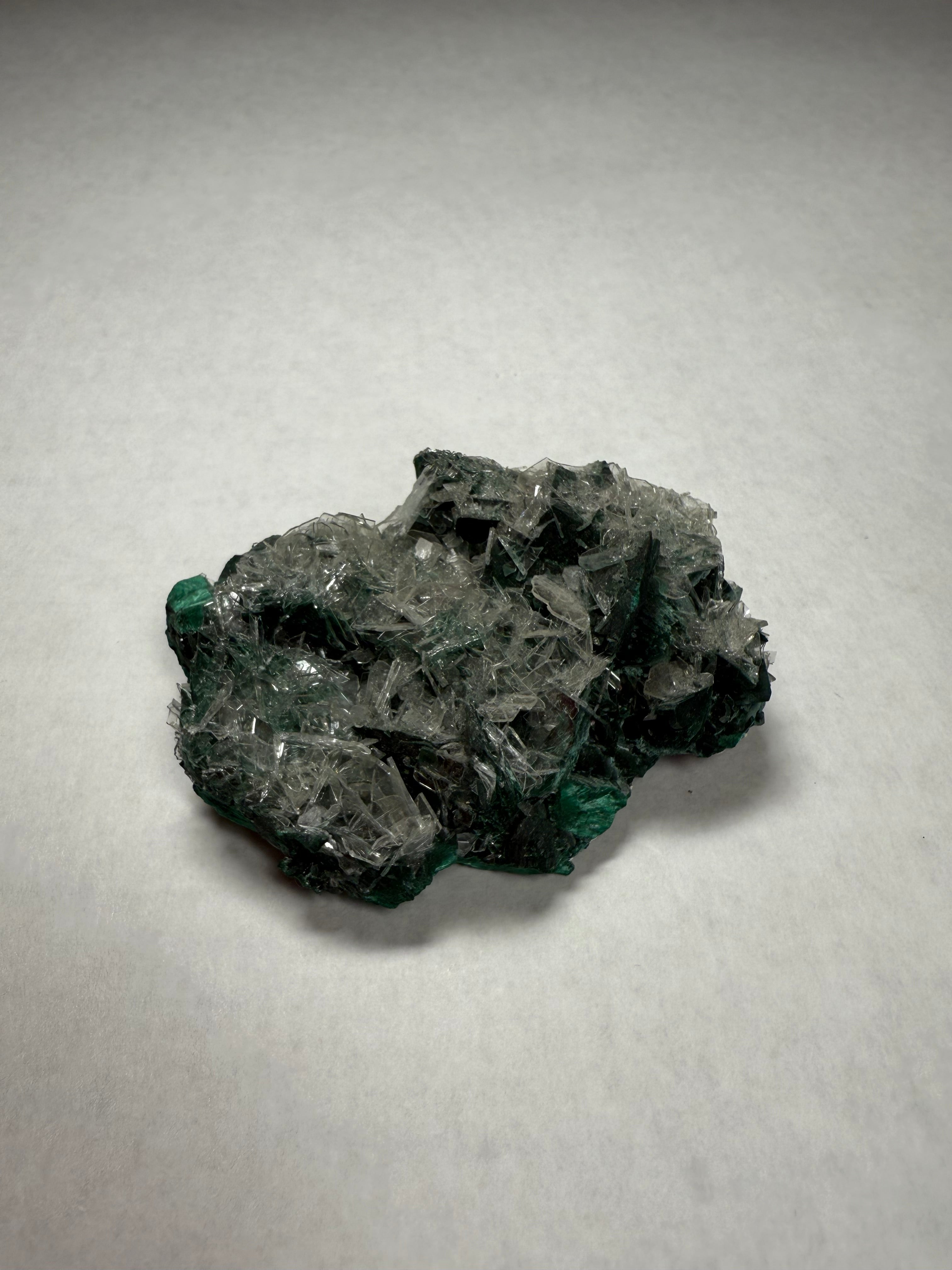 Barite w/ Malachite