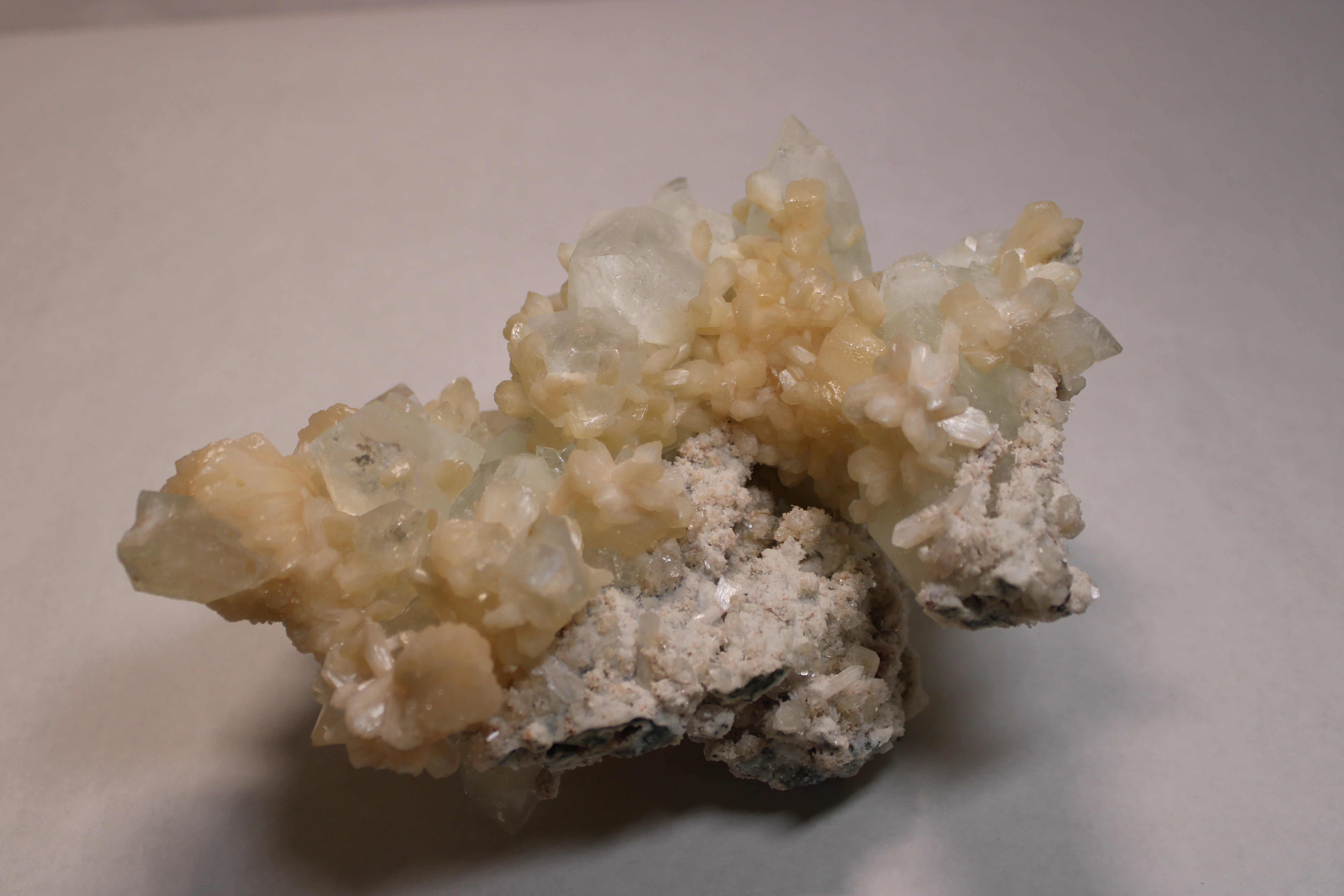 Apophyllite w/ Double Terminated Points (India) (Rare)