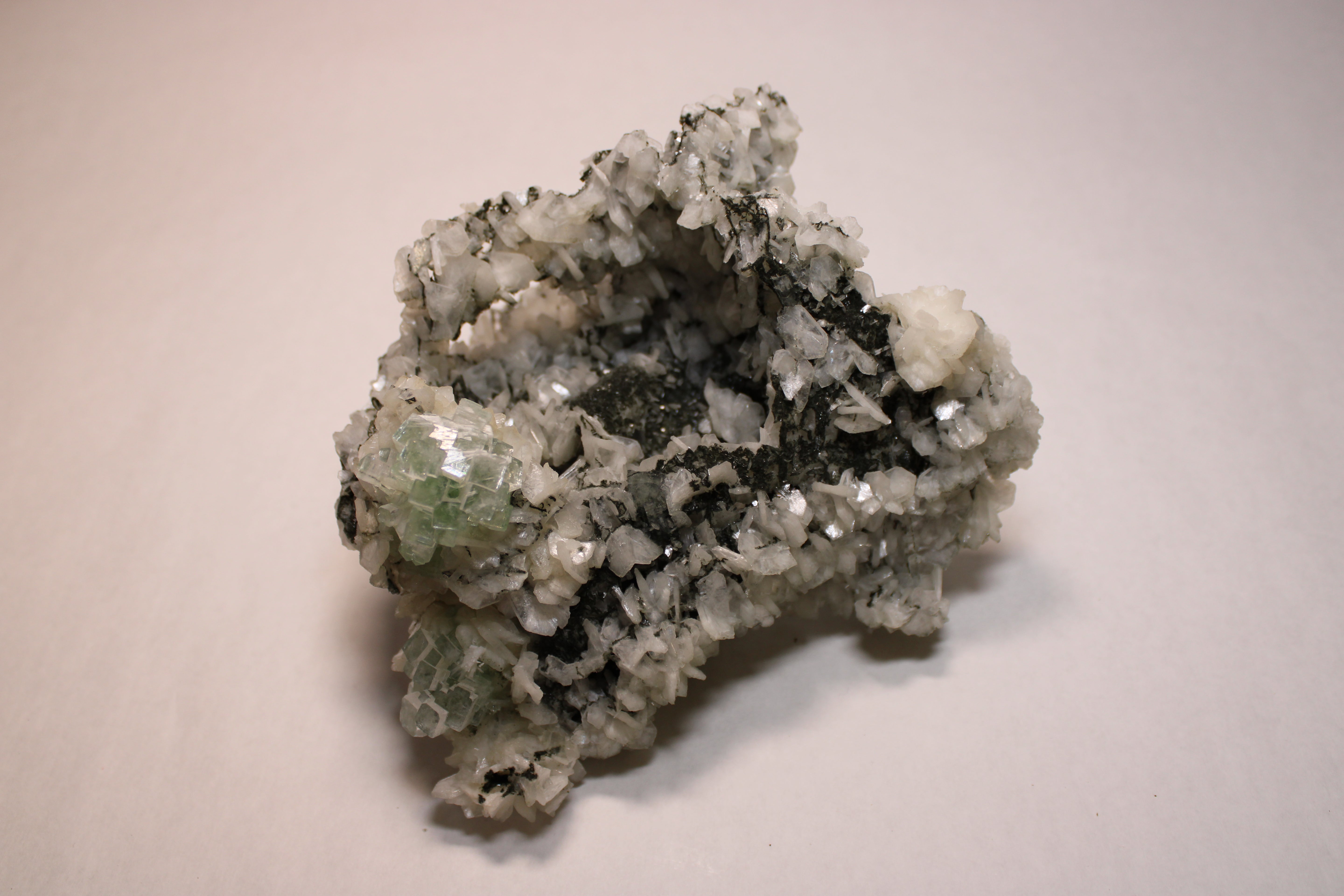 Apophyllite, Stilbite, Quartz (High Quality)