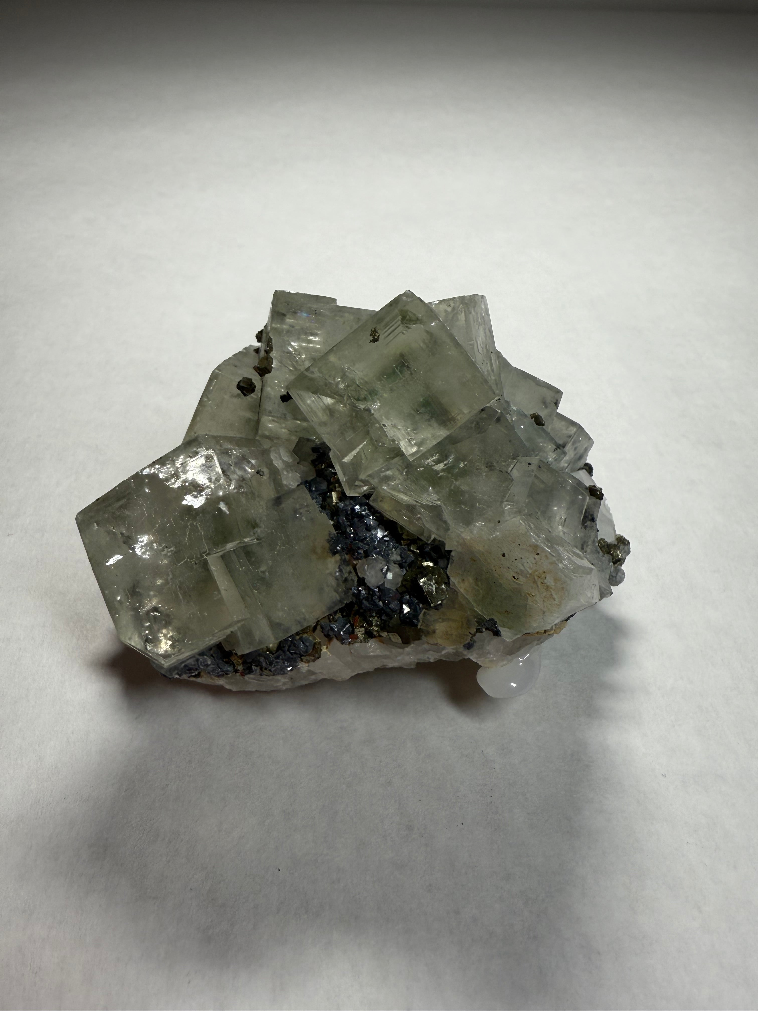 Fluorite, Calcite, Pyrite