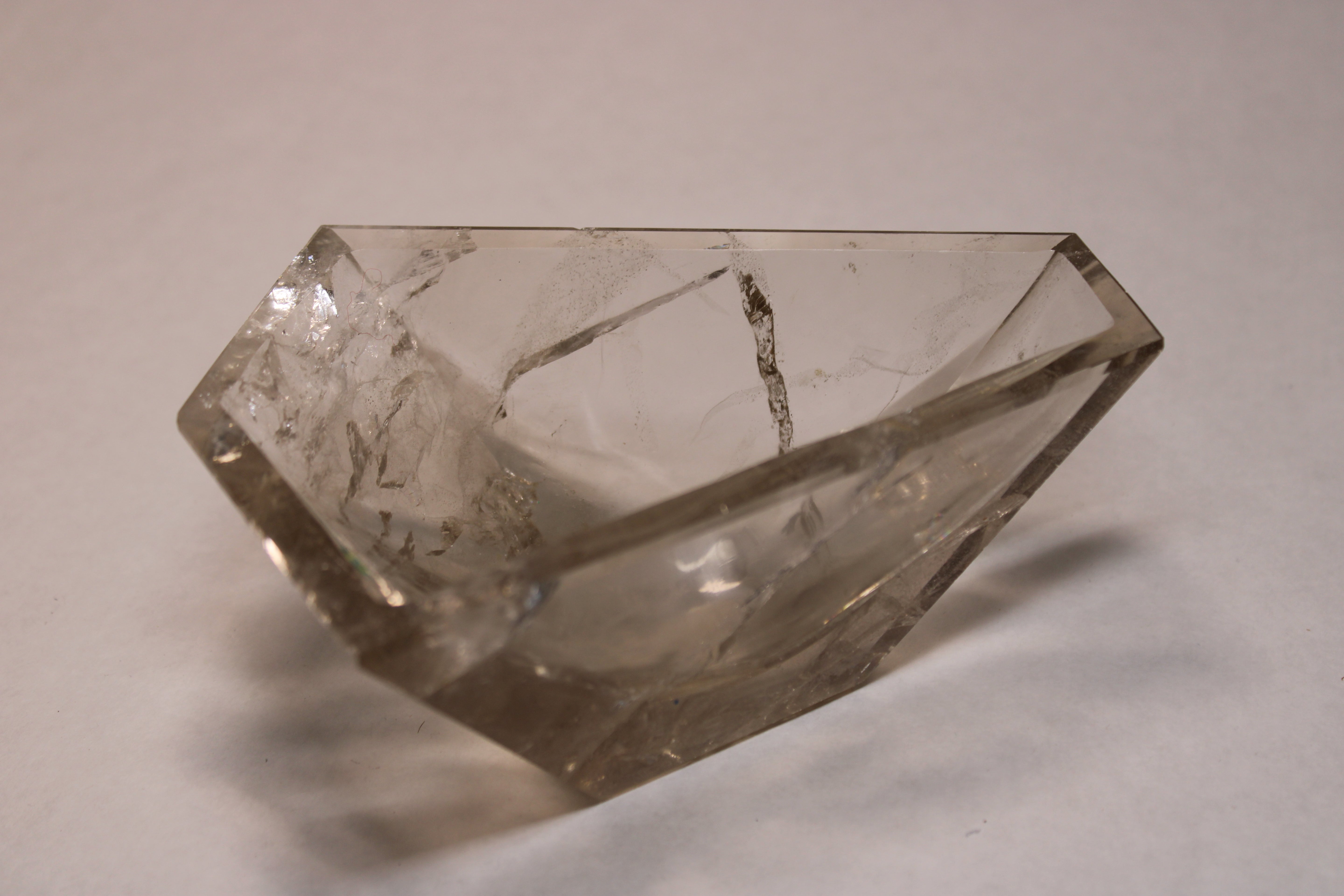 Small Smoky Crystal Bowl