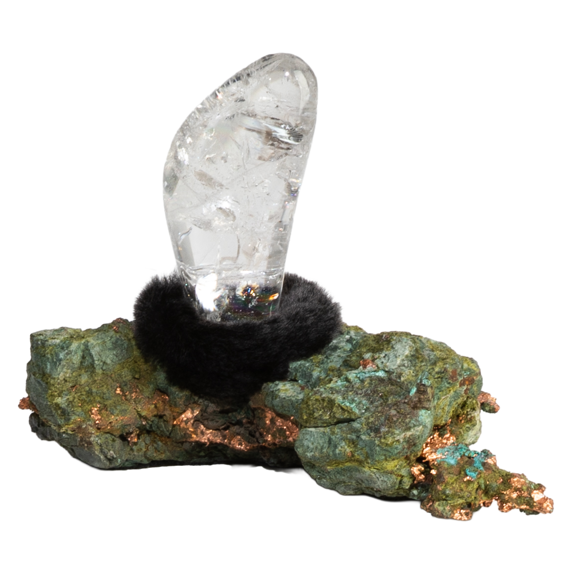 Talisman de quartz sur cuivre