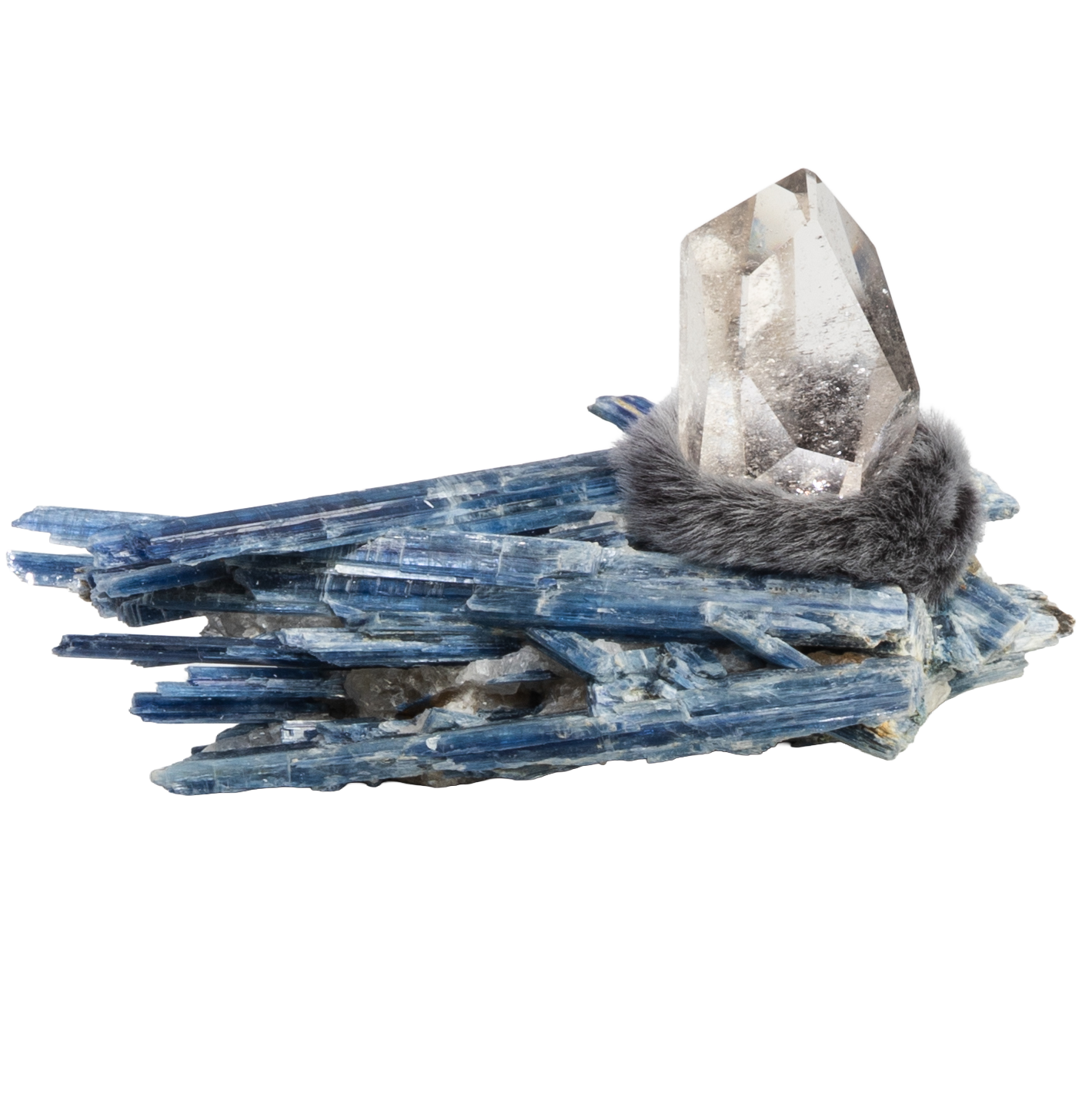 Talisman de quartz sur kyanite