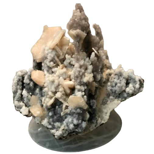 Apophyllite sur aragonite